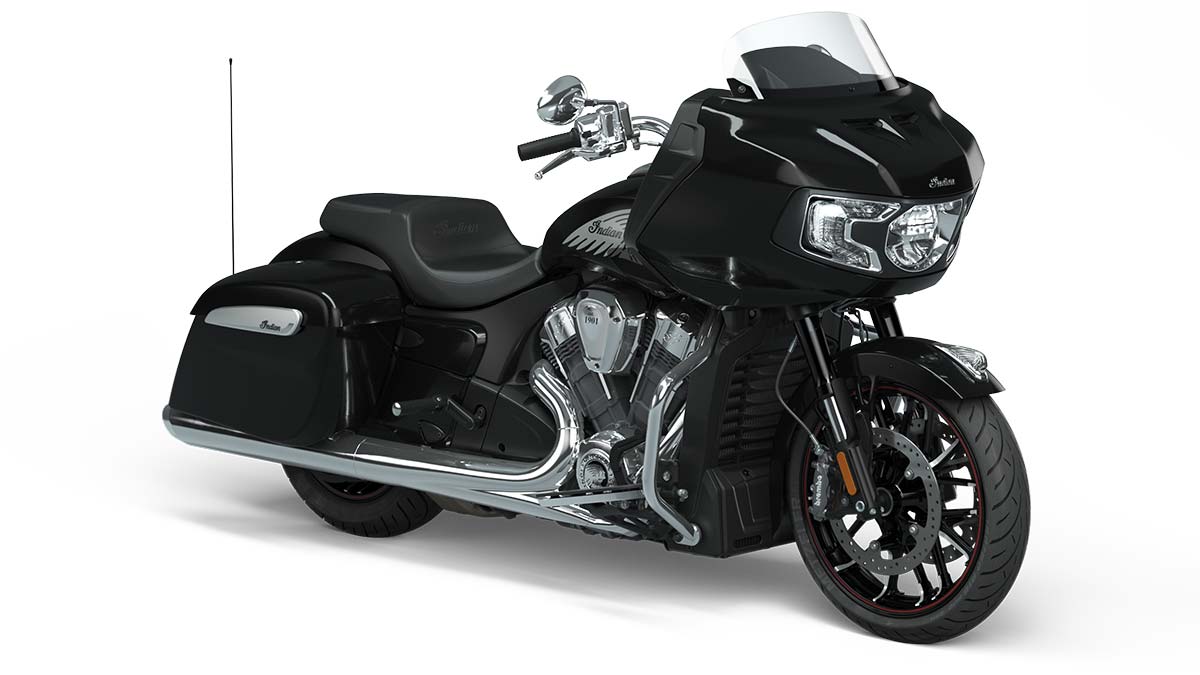 Kit De Repose-pieds Autoroute Pour Indian Challenger Limited 2020 - 4 Pièces En Aluminium Noir - Neuf